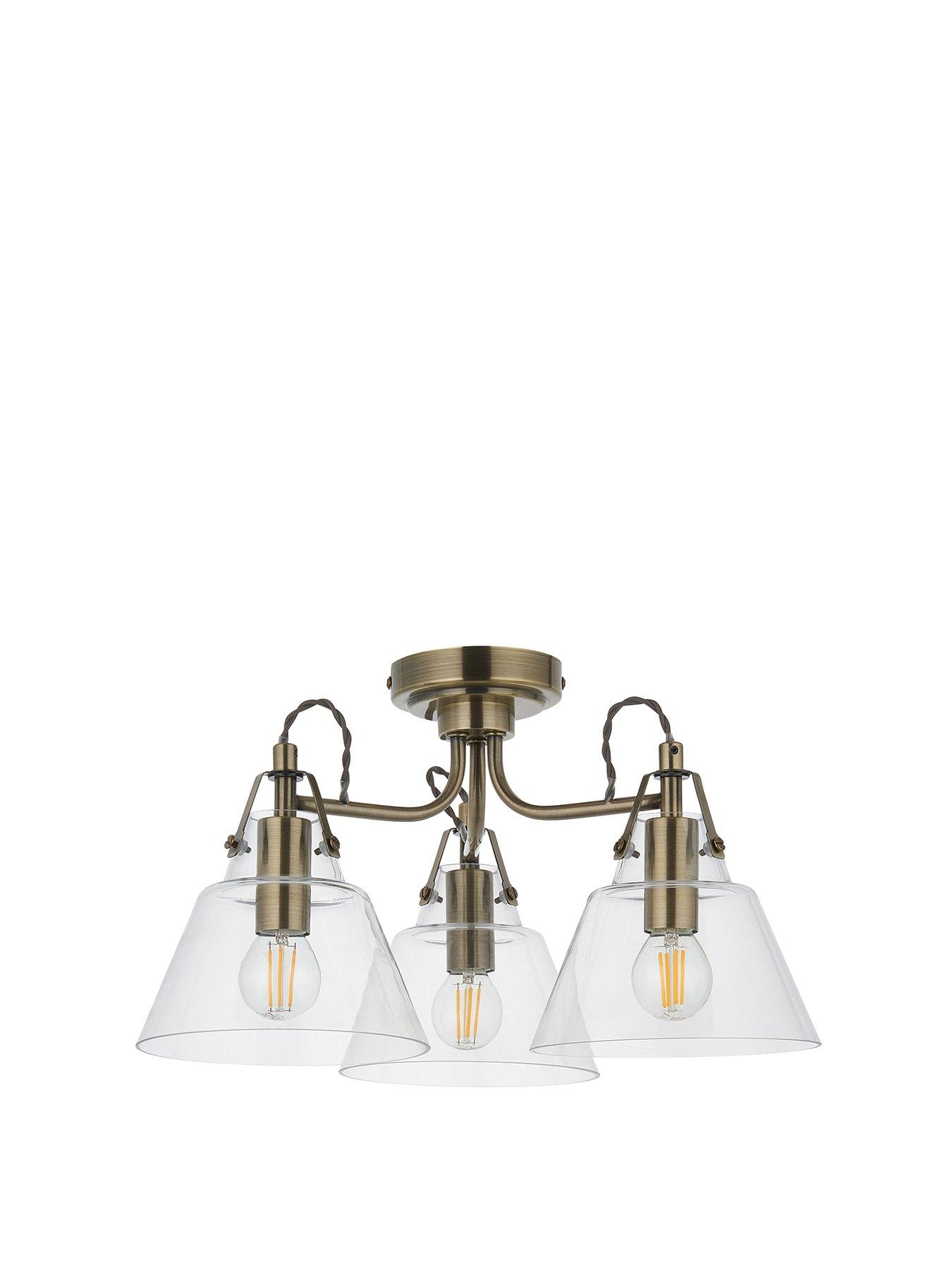  image of the-very-collection-rushcombe-3-light-semi-flush