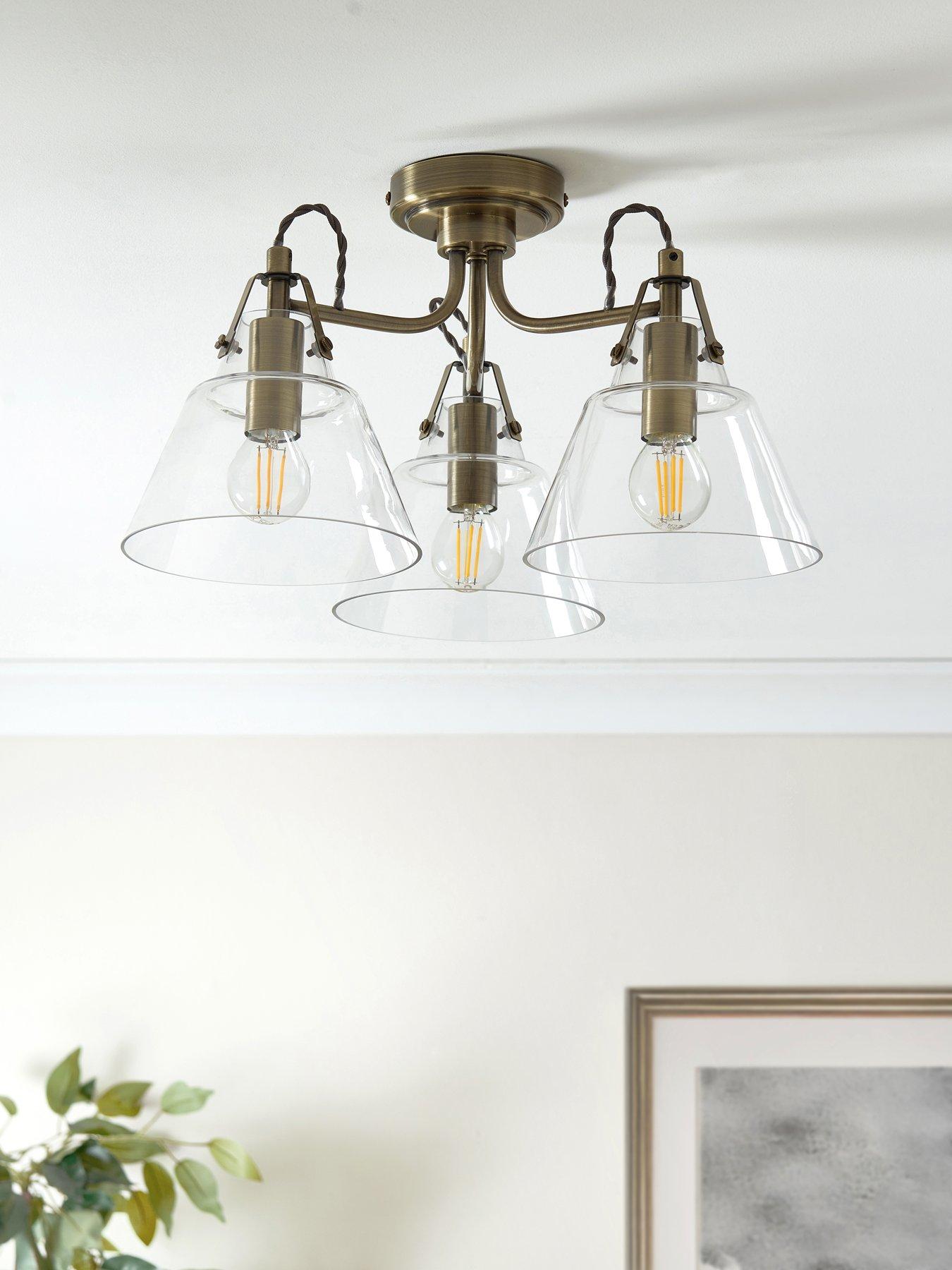  image of the-very-collection-rushcombe-3-light-semi-flush