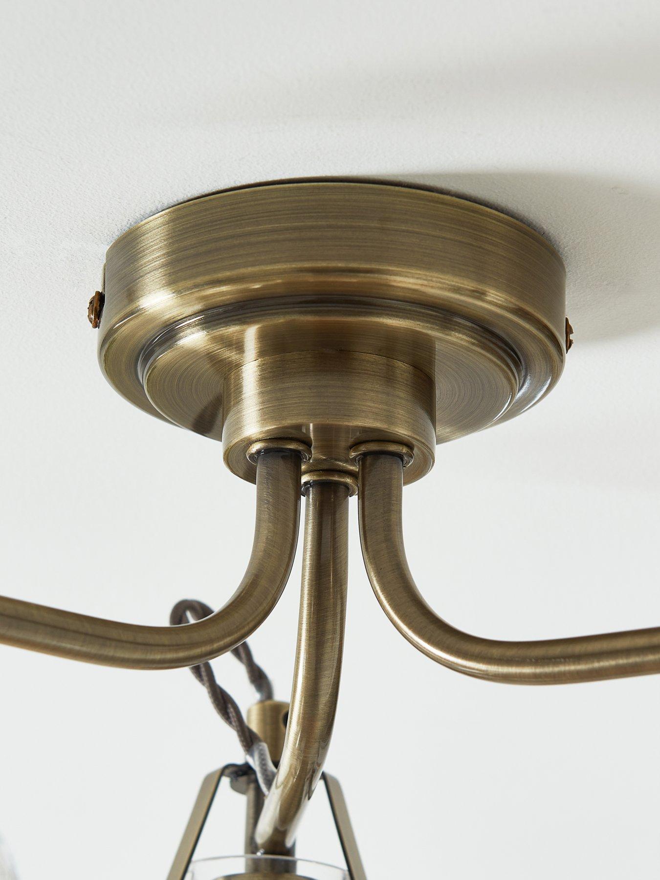 image of the-very-collection-rushcombe-3-light-semi-flush