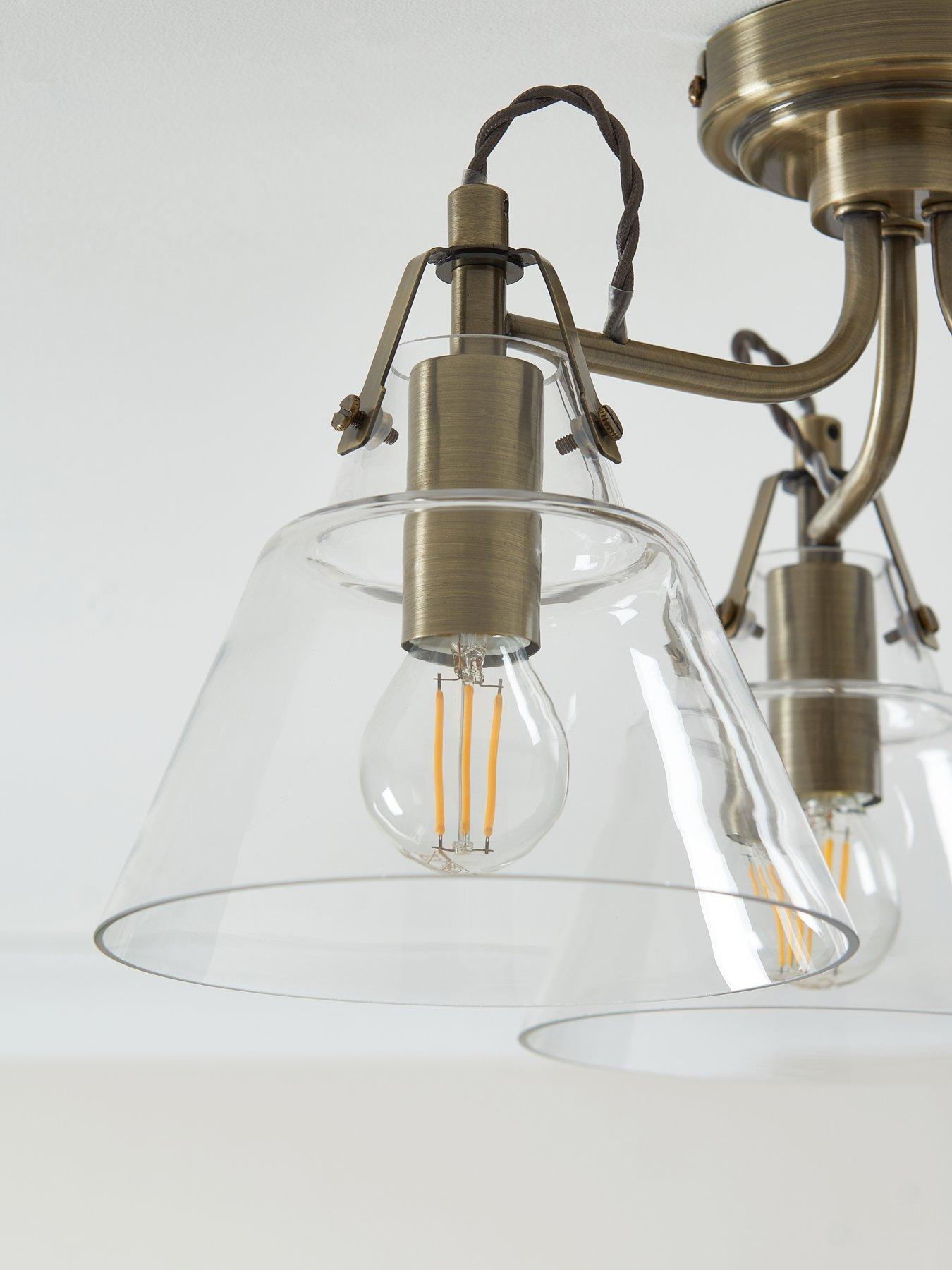  image of the-very-collection-rushcombe-3-light-semi-flush