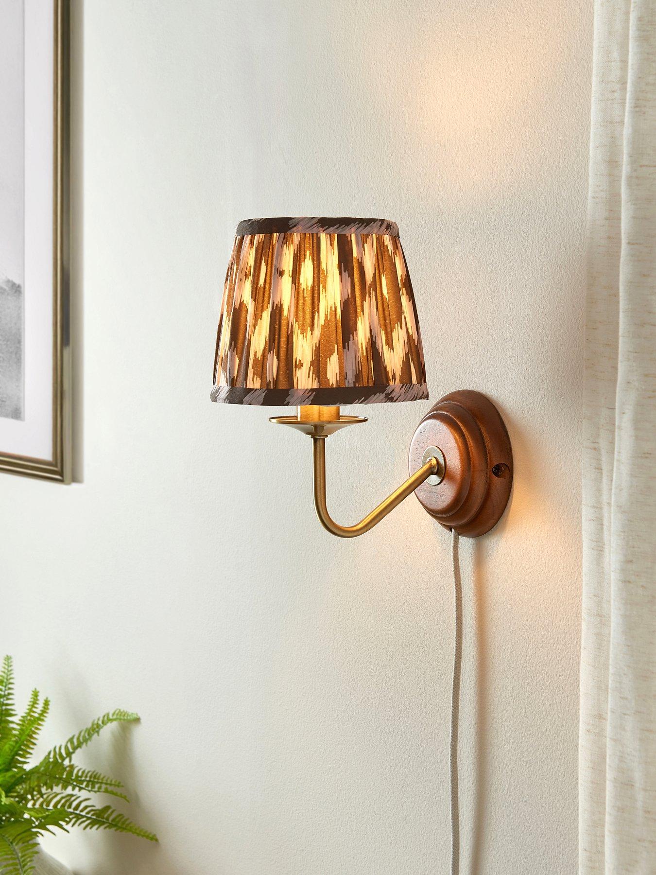 Image 1 of 6 of Very Home Rutherford Wall Lamp Plug In