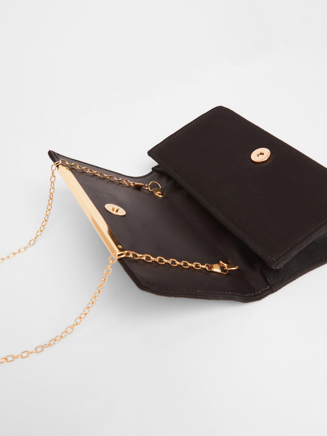 Image 4 of 4 of Quiz Black Long Clutch Bag
