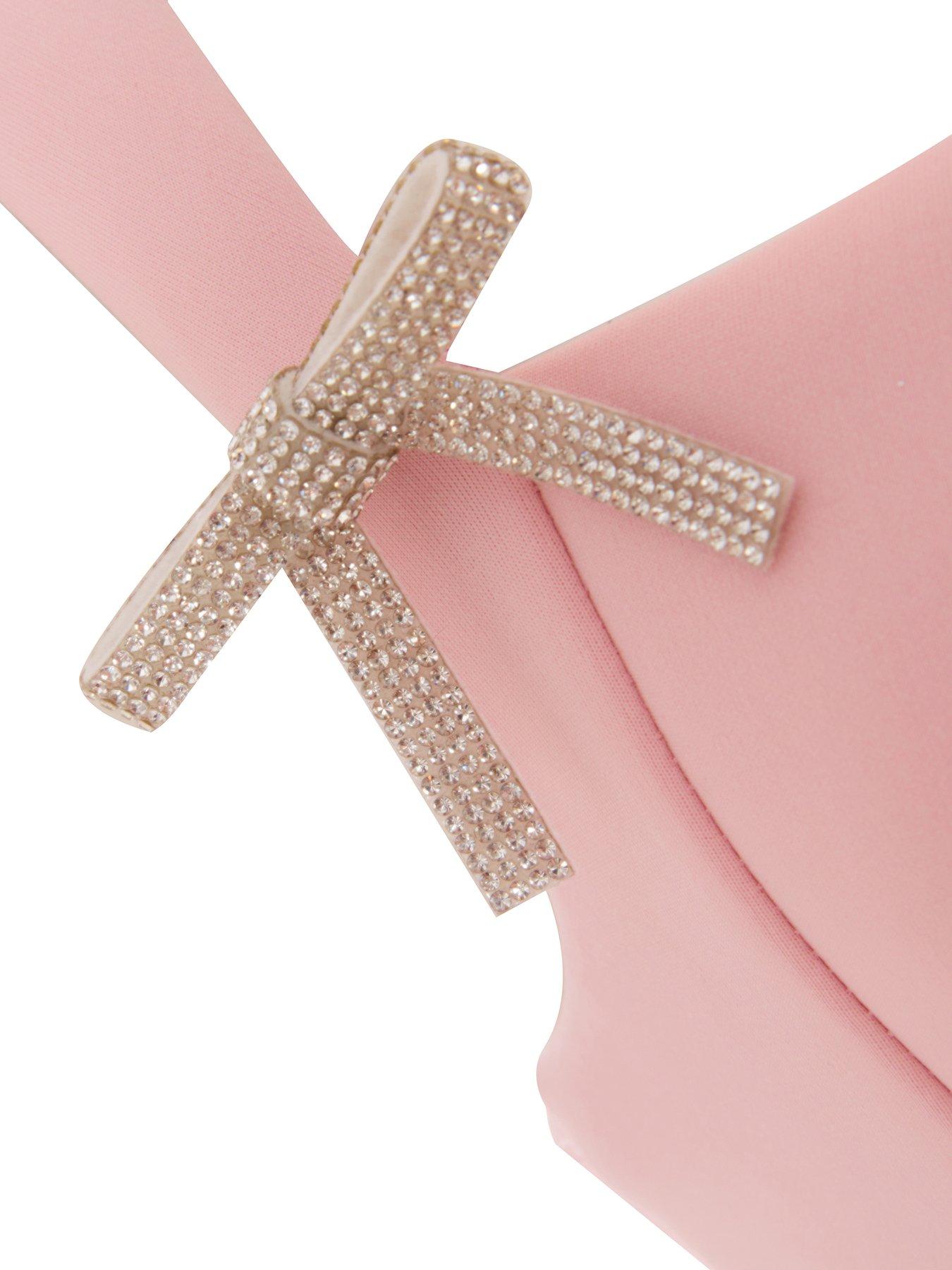  image of quiz-petite-baby-pink-a-line-mini-dress