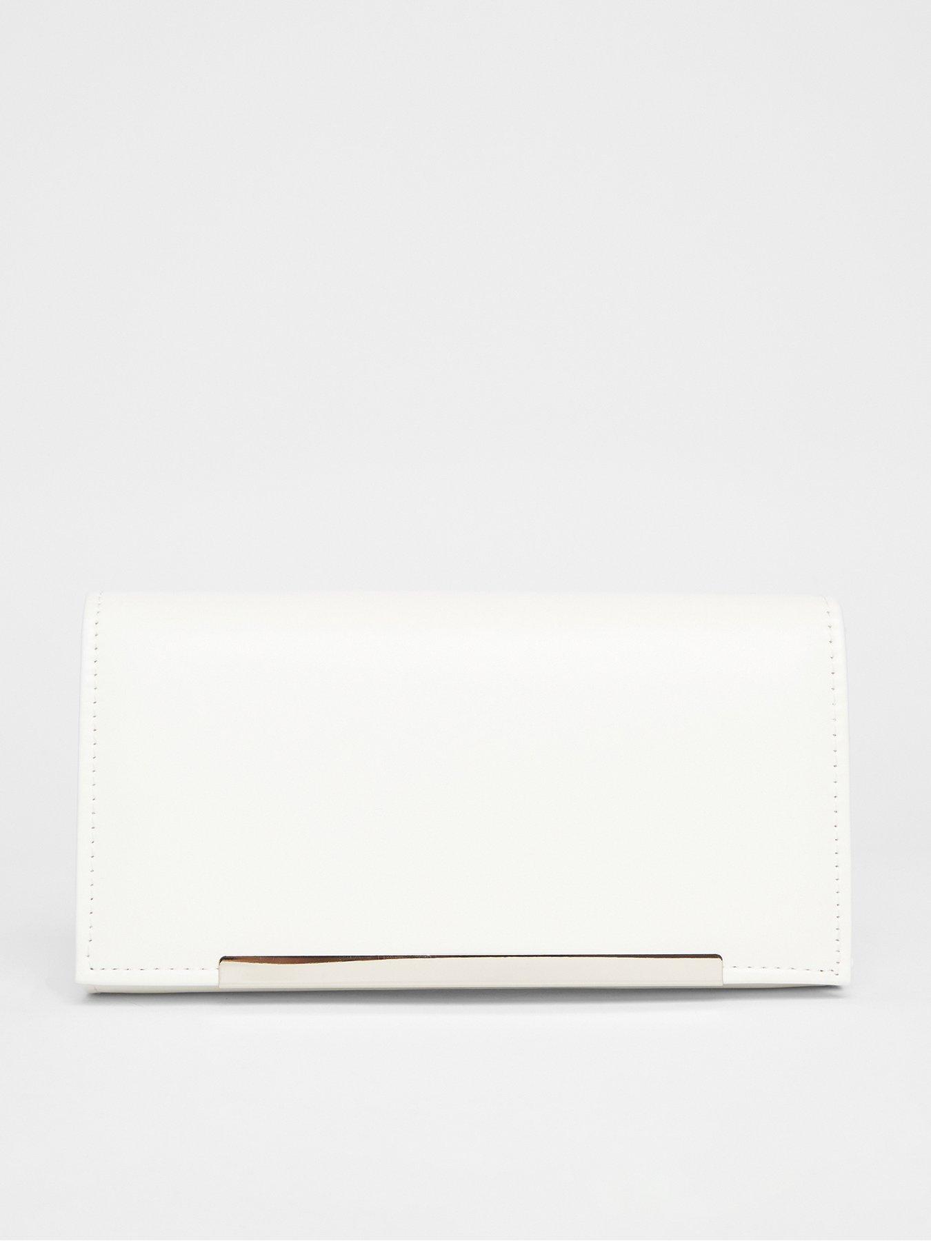 quiz-white-metallic-clutch-bag