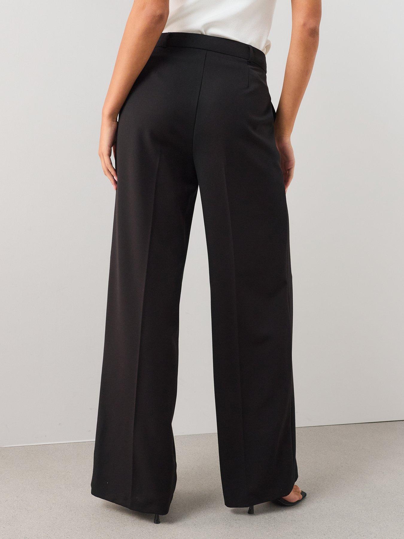 Image 2 of 7 of The Very Collection Womens Tall Wide Leg Stretch Trousers - Black