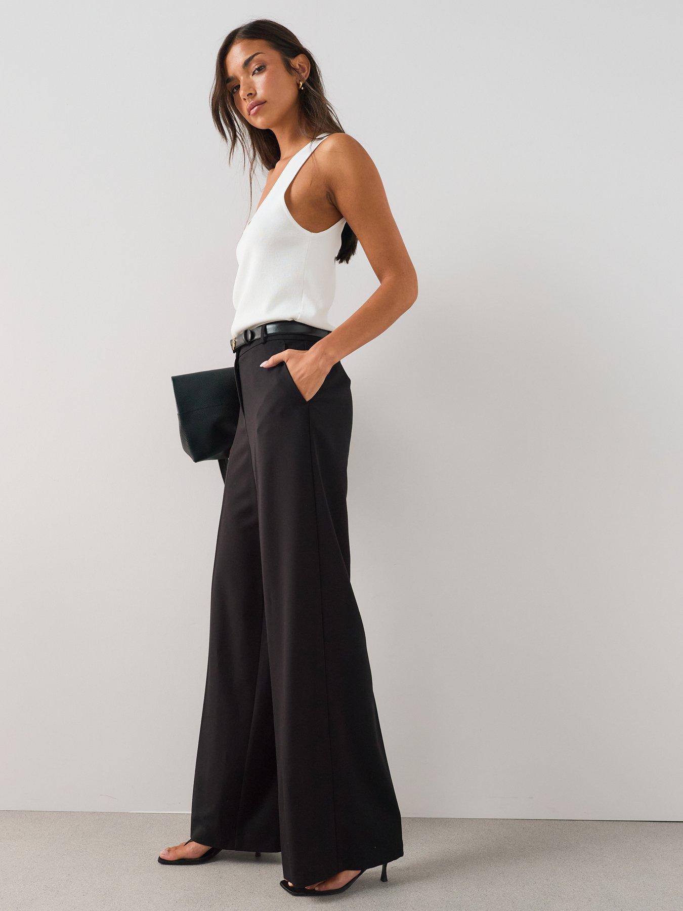 Image 5 of 7 of The Very Collection Womens Tall Wide Leg Stretch Trousers - Black