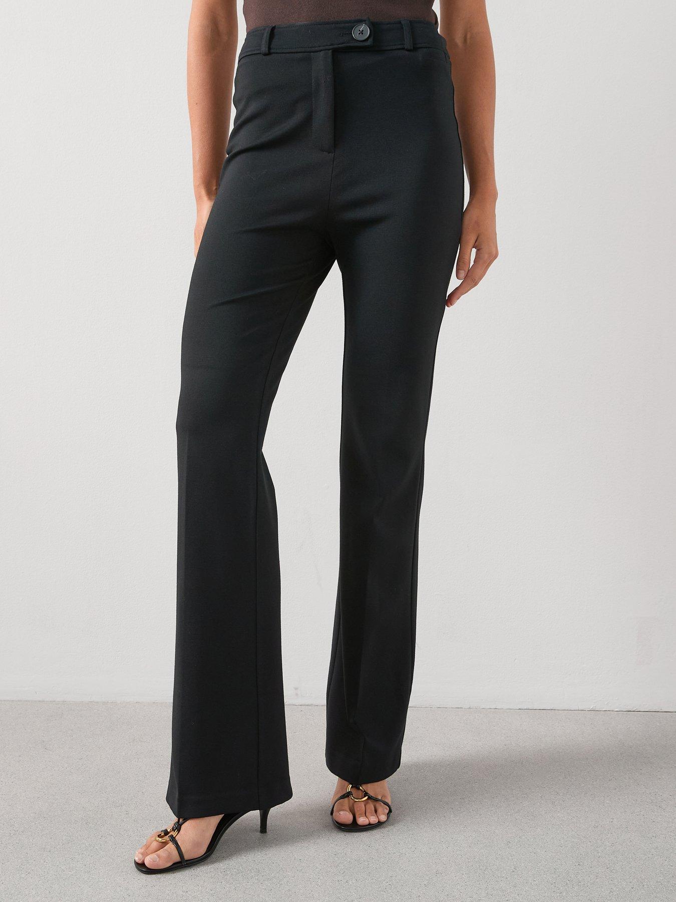 Image 1 of 6 of The Very Collection Ponte Bootcut Trouser - Black