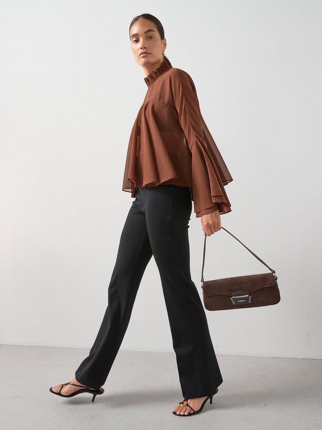 Image 5 of 6 of The Very Collection Ponte Bootcut Trouser - Black