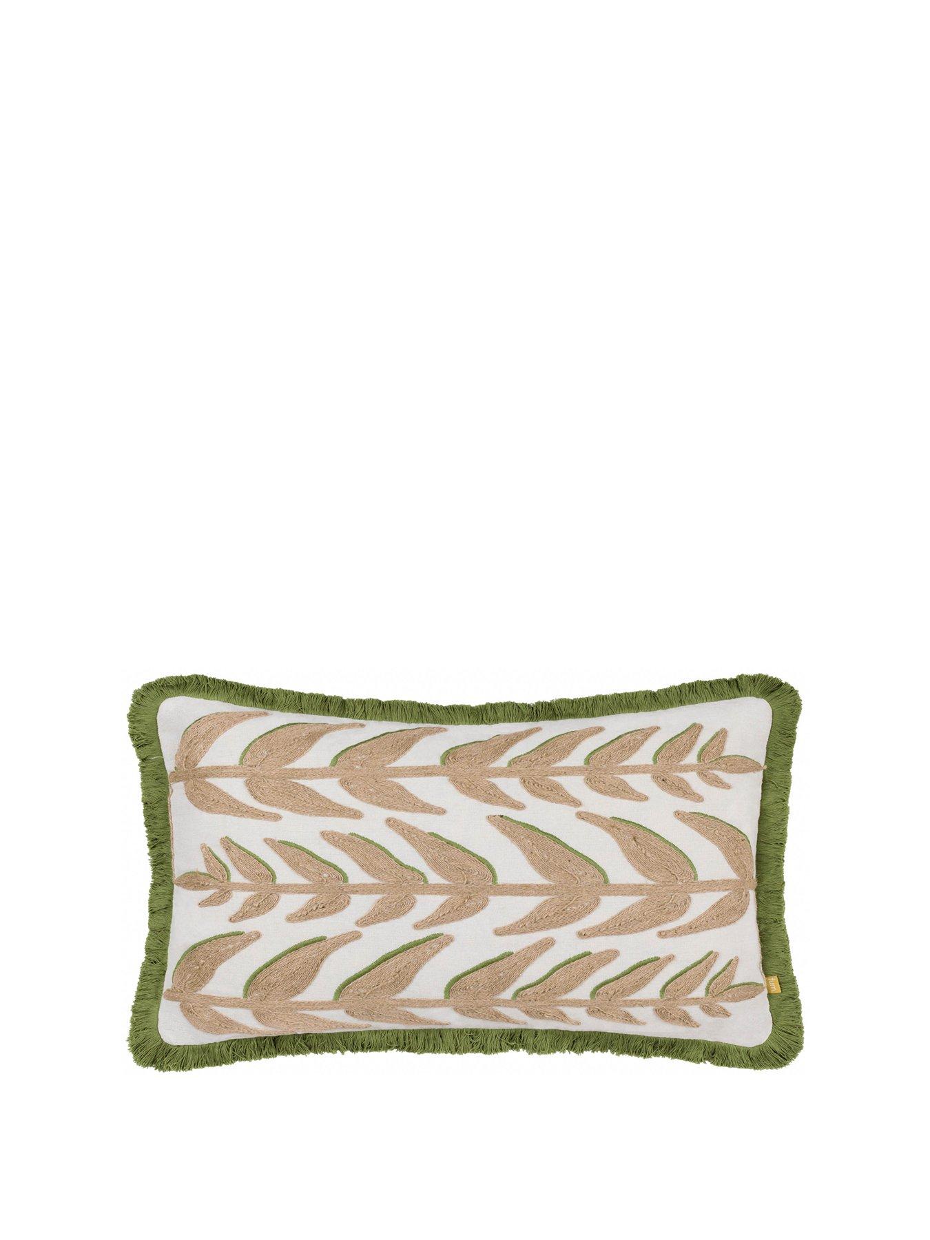 Image 2 of 6 of Furn Leaves Green Cushion- 40x60cm