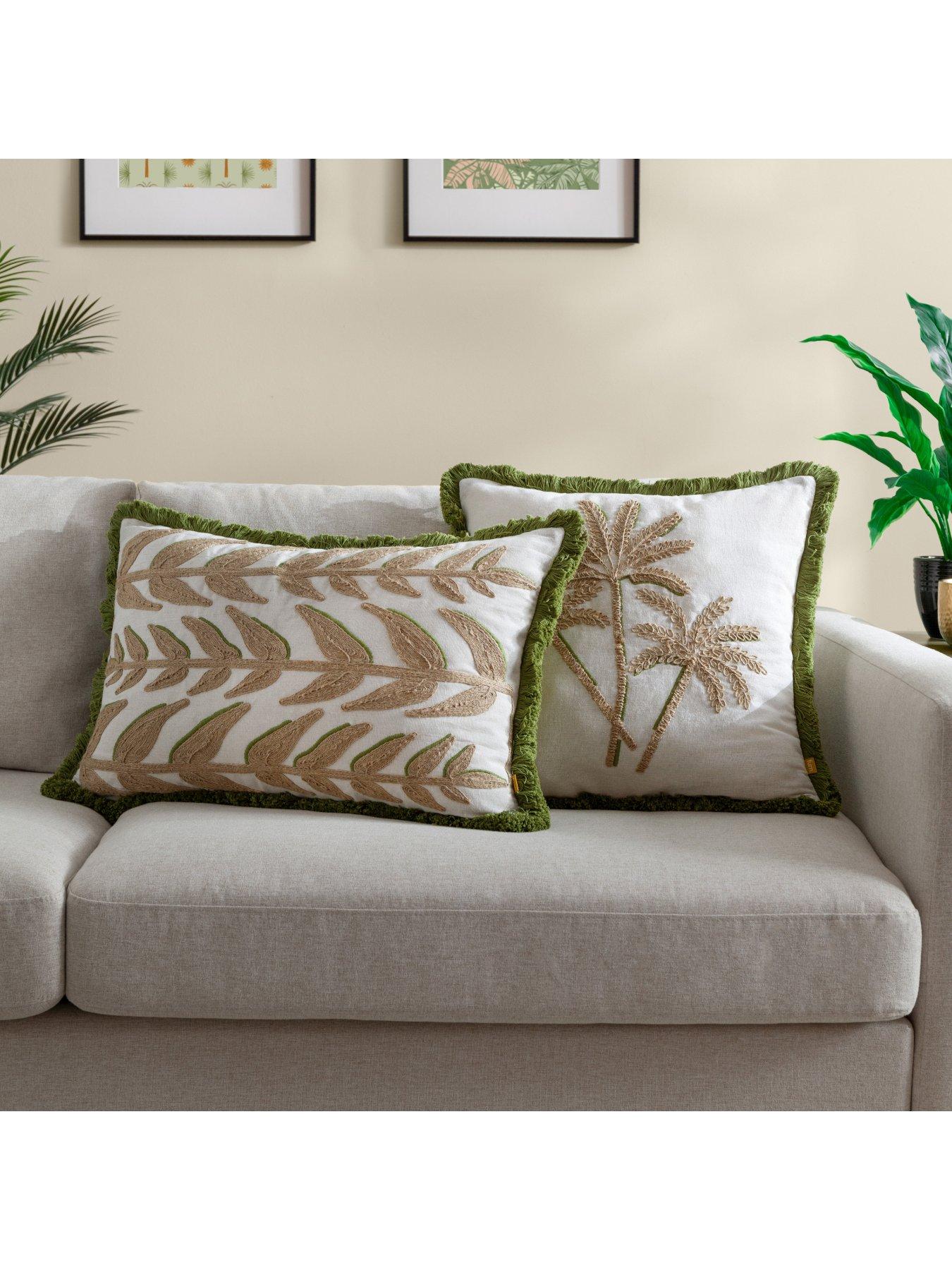 Image 6 of 6 of Furn Leaves Green Cushion- 40x60cm