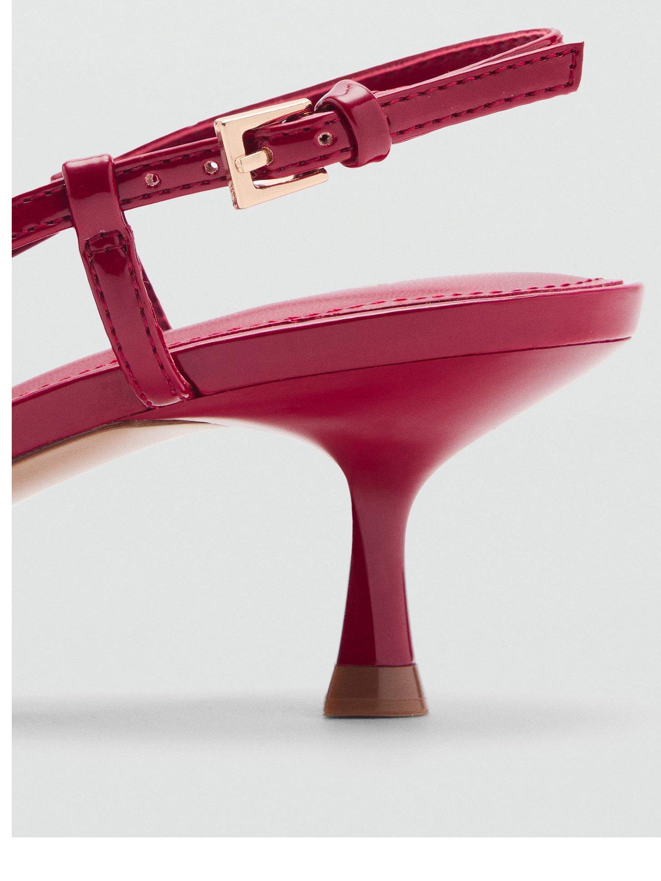 image of mango-high-heeled-shoes-with-metallic-detail