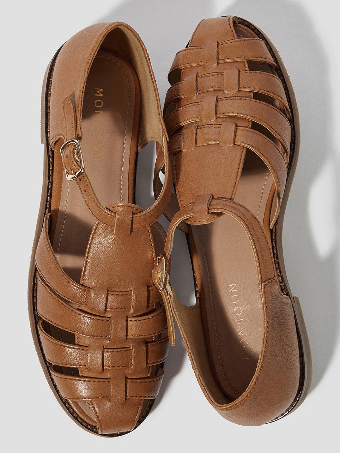  image of monsoon-brady-fisherman-sandal-brown