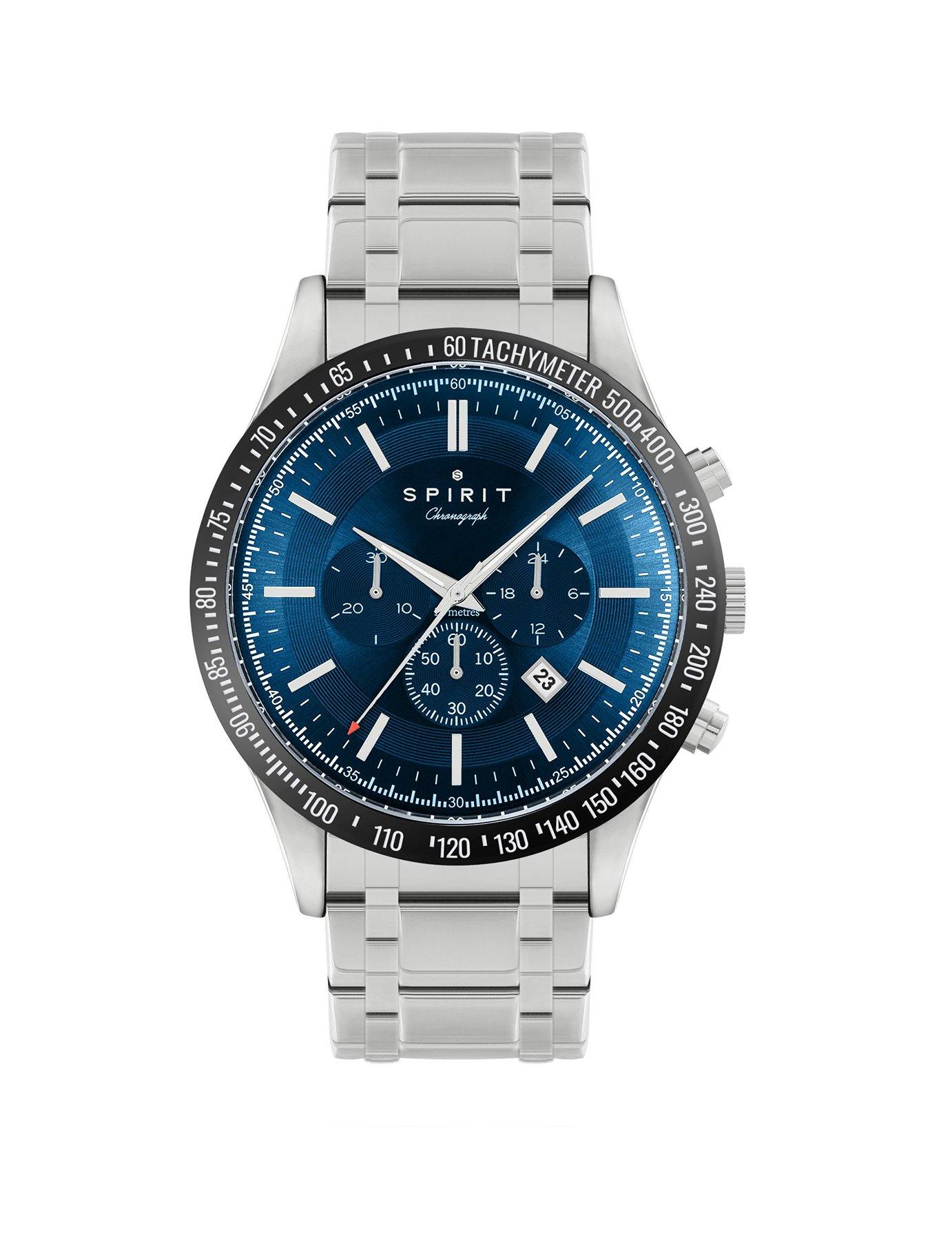 Spirit Gents Tachymeter Polished Silver Bracelet Watch