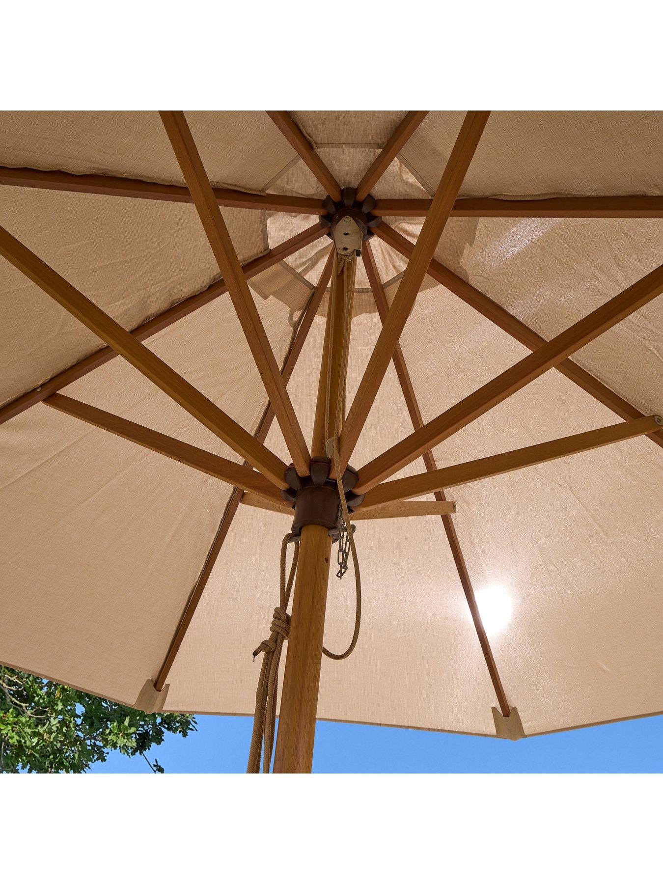  image of rowlinson-ashdown-wooden-parasol-22m