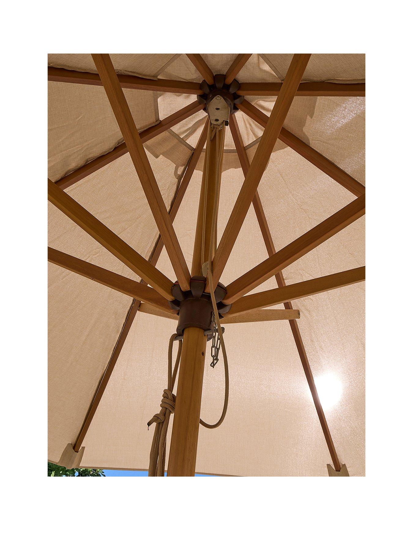  image of rowlinson-ashdown-wooden-parasol-27m