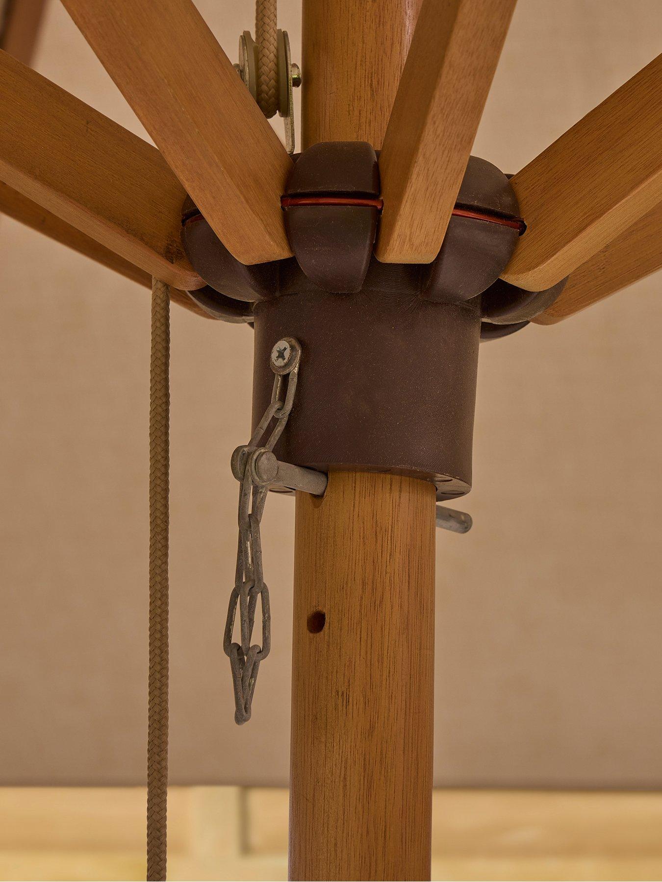  image of rowlinson-ashdown-wooden-parasol-27m