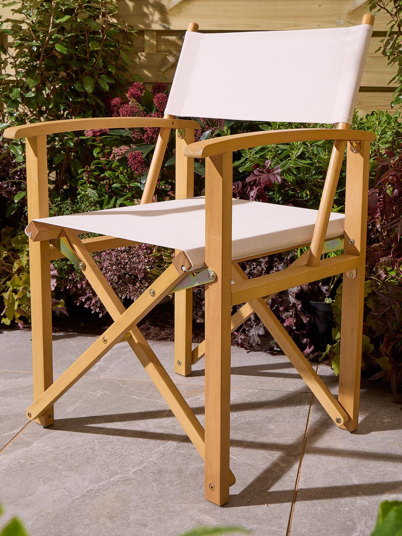 Image 1 of 6 of Rowlinson Ascot Folding Director's Chair Natural