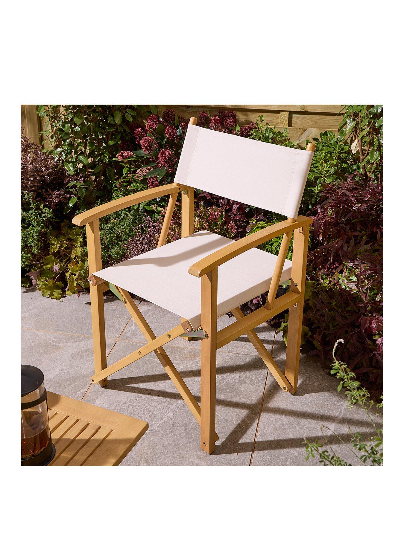 Image 3 of 6 of Rowlinson Ascot Folding Director's Chair Natural