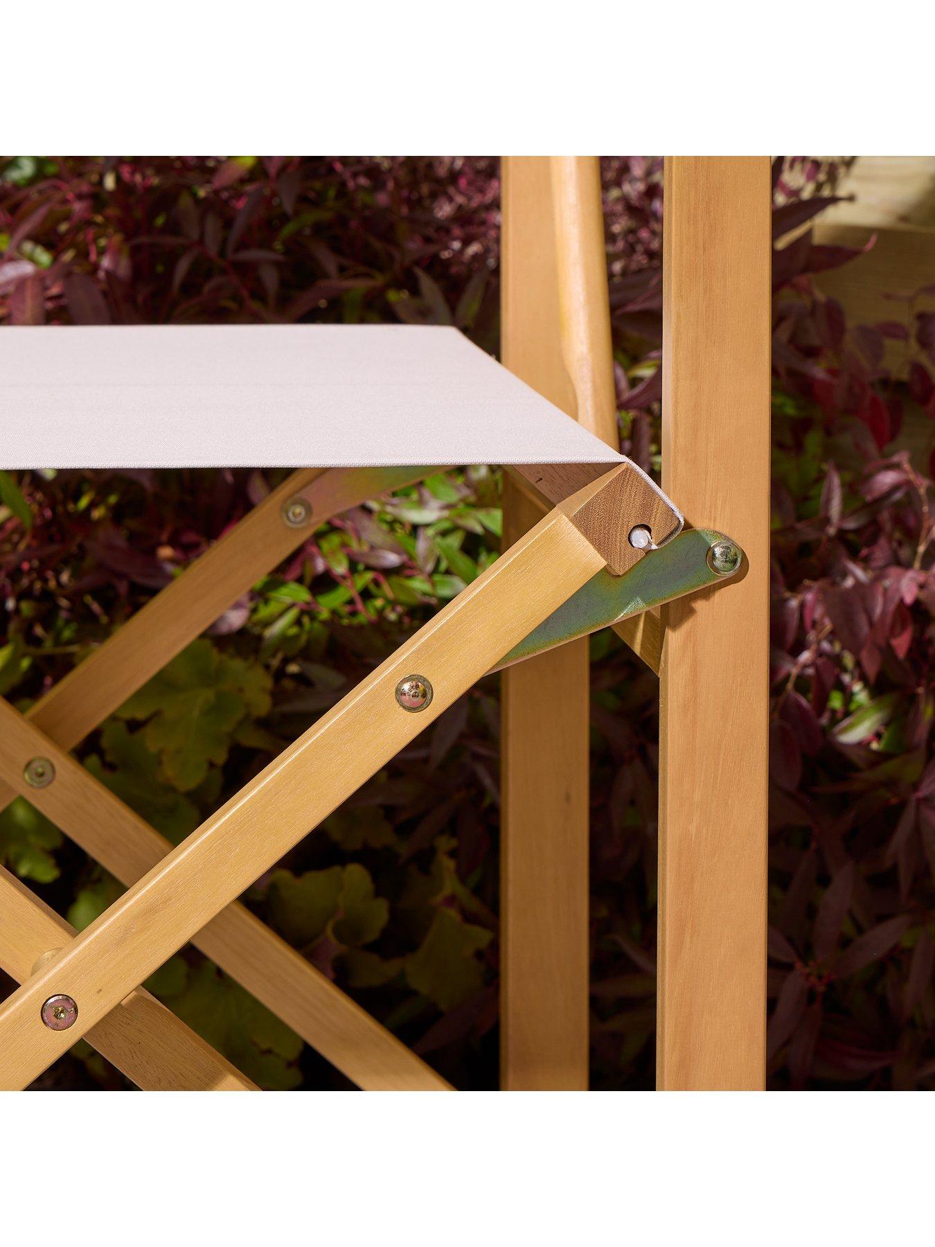 Image 4 of 6 of Rowlinson Ascot Folding Director's Chair Natural