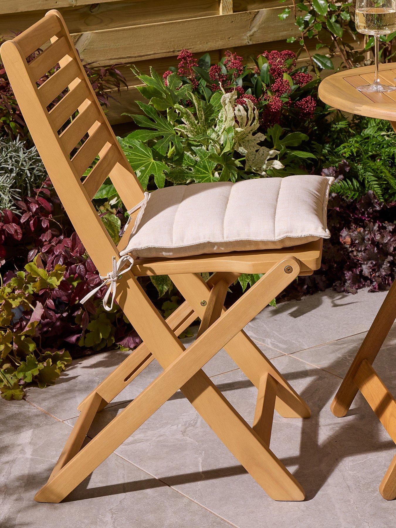 Image 4 of 7 of Rowlinson Ashdown Folding Bistro Set With Cushions