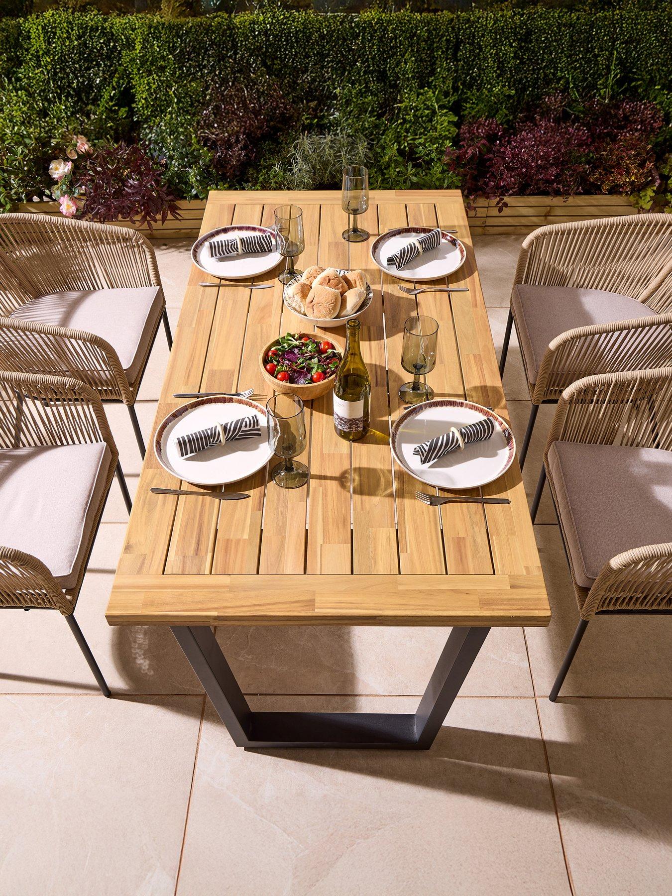 Rowlinson Oslo 4 Seat Dining Set