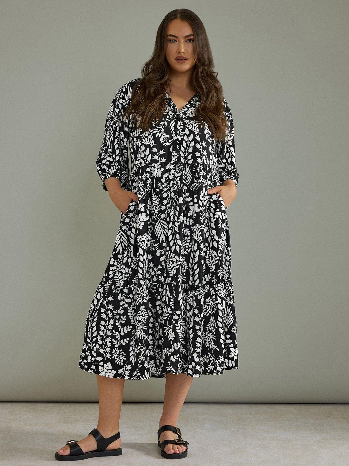undefined Half Placket Shirt Dress