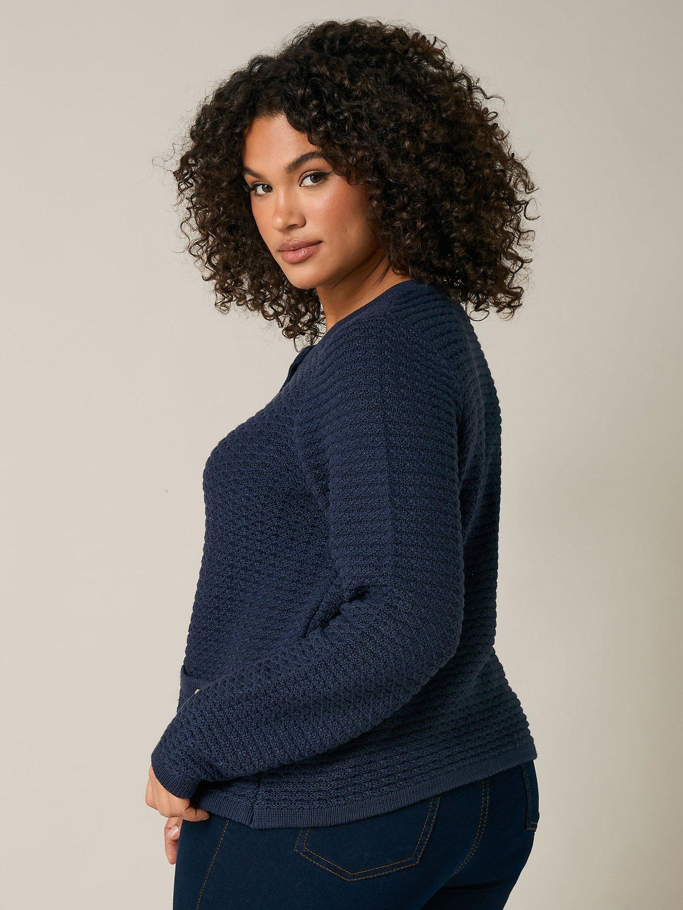  image of evans-button-detail-cardigan