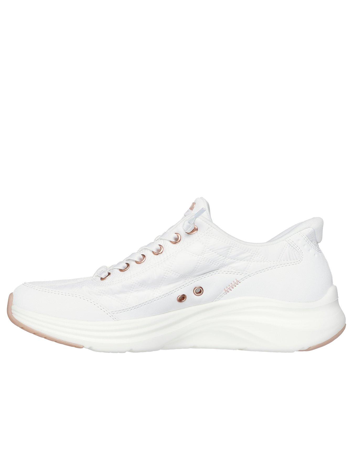 Image 5 of 5 of Skechers Contour Foam Golden Hour Cozy Fit Bungee Lace Slip-ins Trainer - White