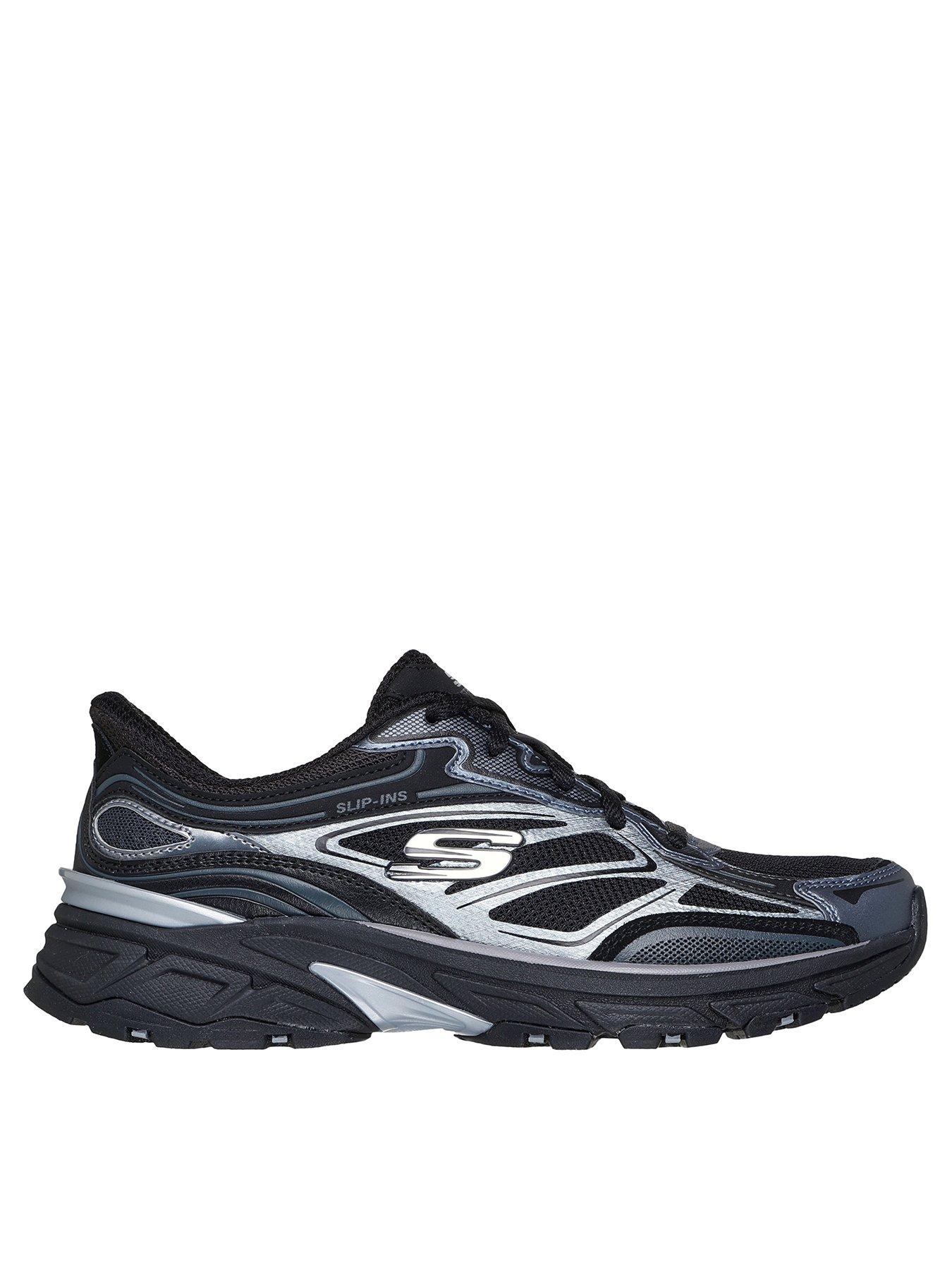 Skechers Stamina Sport Slip-Ins Trainer - Black Duraleather