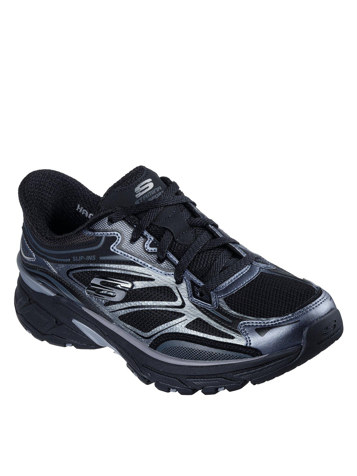 Image 2 of 4 of Skechers Stamina Sport Slip-ins Trainer - Black Duraleather