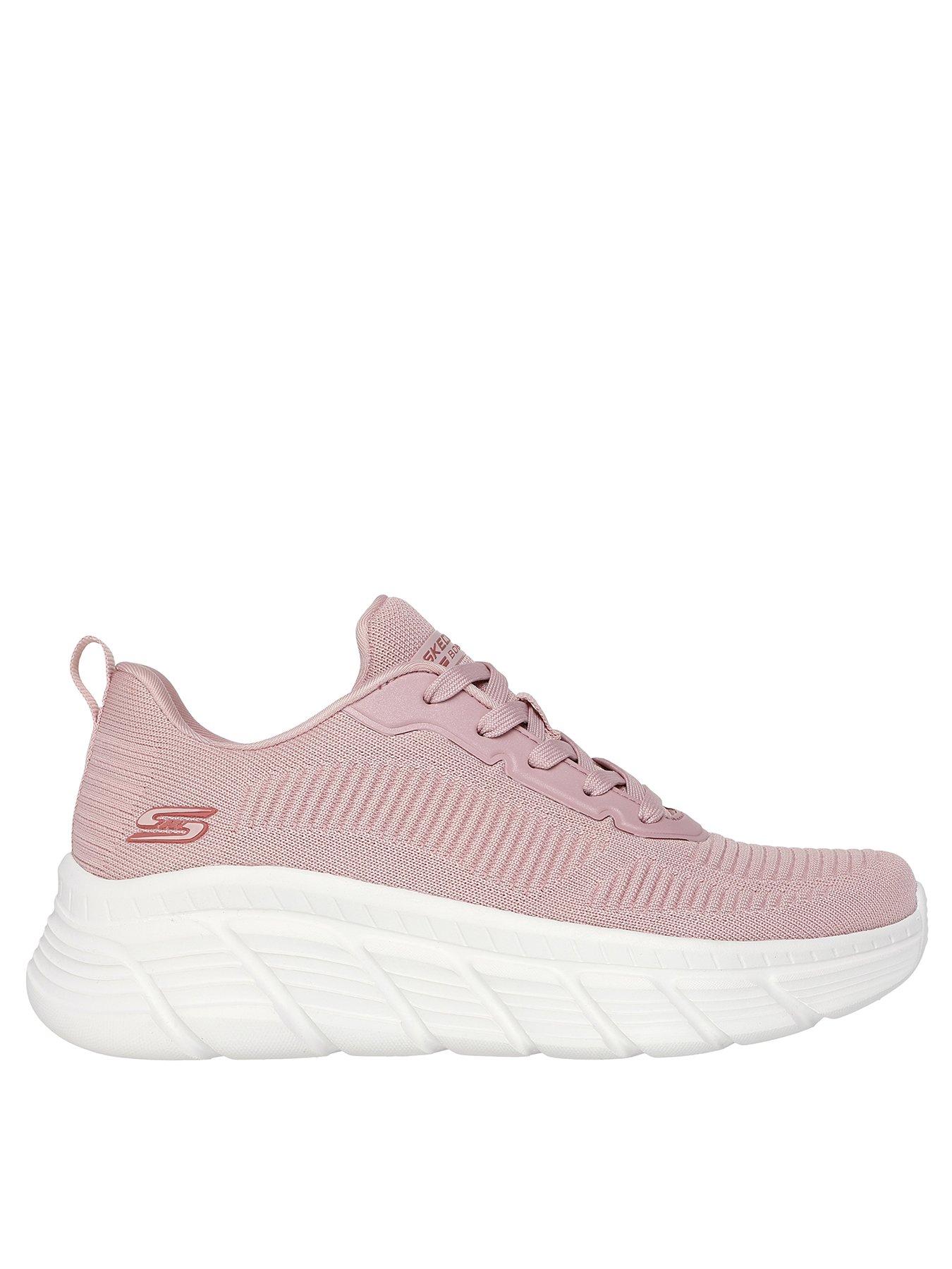undefined Bobs B Flex Hi Flying Hi Lace-up Trainer - Blush