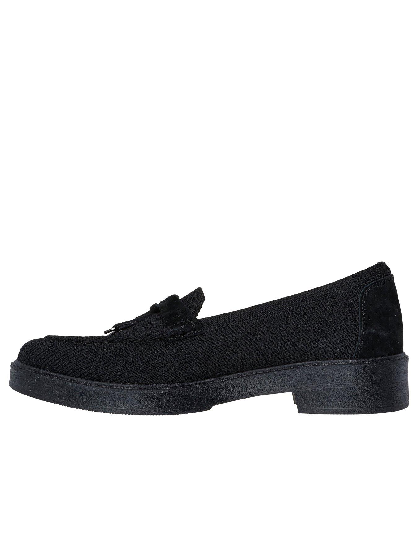  image of skechers-cleo-taylor-alluring-adventure-knit-loafer-black