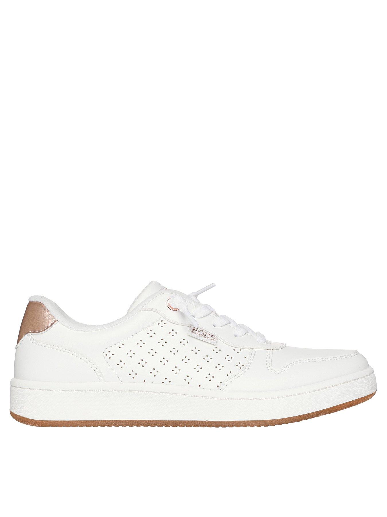 undefined B Cute Court Luxe Kicks Duraleather Trainer - White