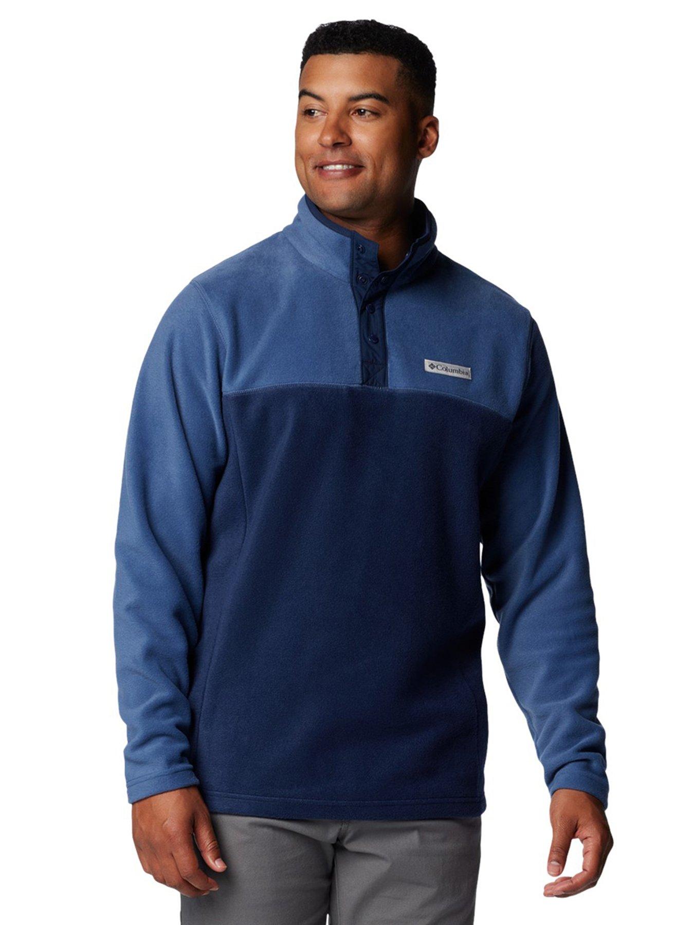 columbia-mens-steens-mountain-ii-half-snap-fleece-blue