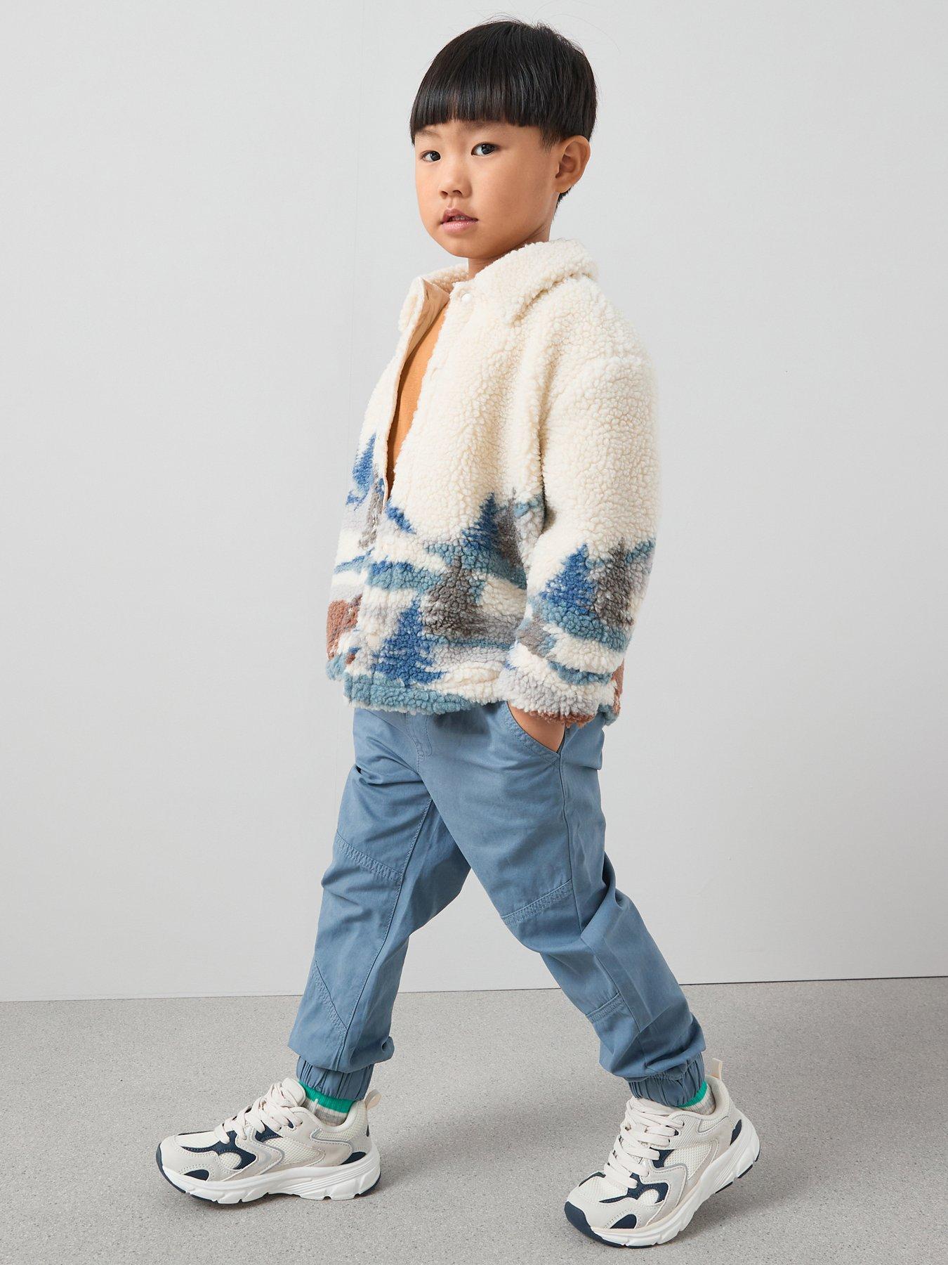 Image 1 of 5 of The Very Collection Boys Poplin Cuffed Trousers - Navy