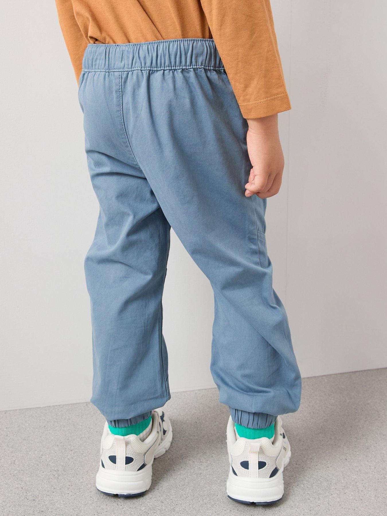 Image 2 of 5 of The Very Collection Boys Poplin Cuffed Trousers - Navy