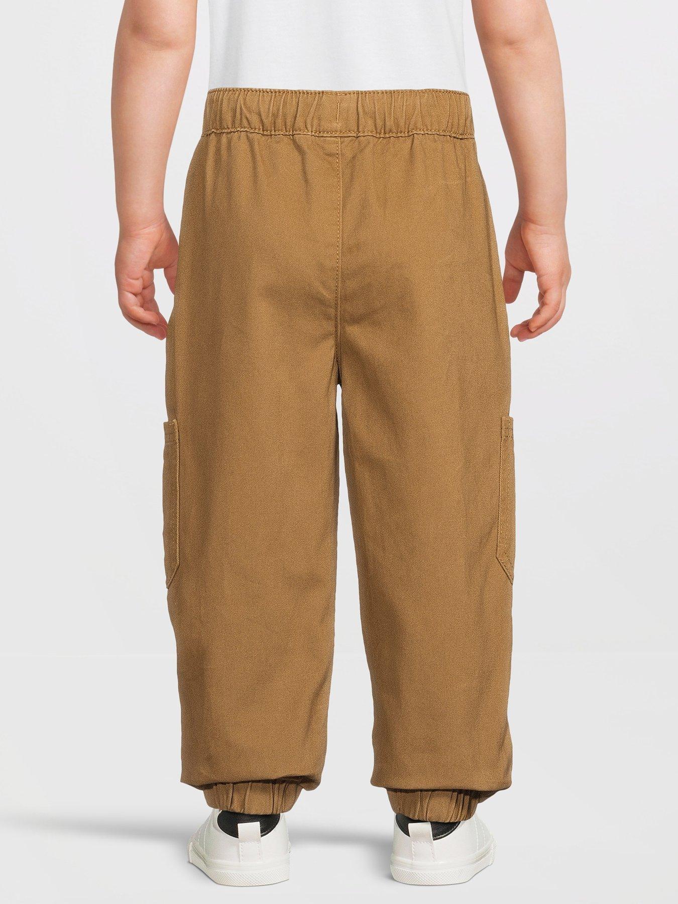 Image 2 of 5 of Mini V by Very Boys Cargo Trousers - Stone Beige