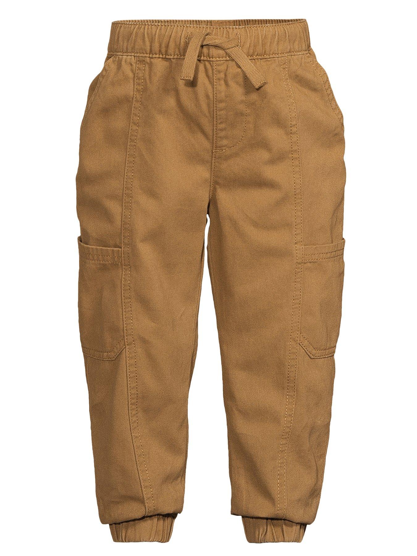 Image 5 of 5 of Mini V by Very Boys Cargo Trousers - Stone Beige