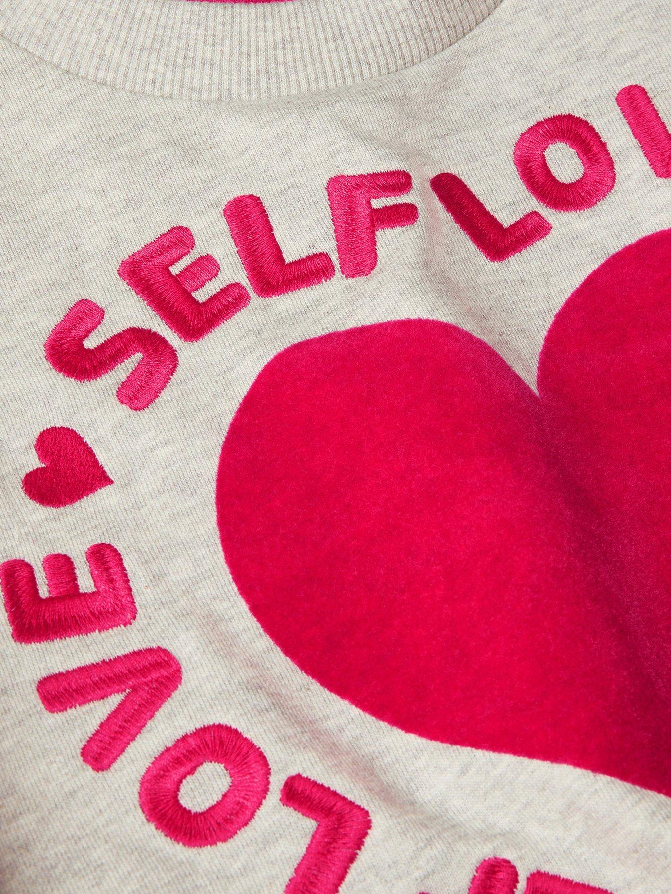  image of monsoon-girls-self-love-graphic-sweatshirt-grey
