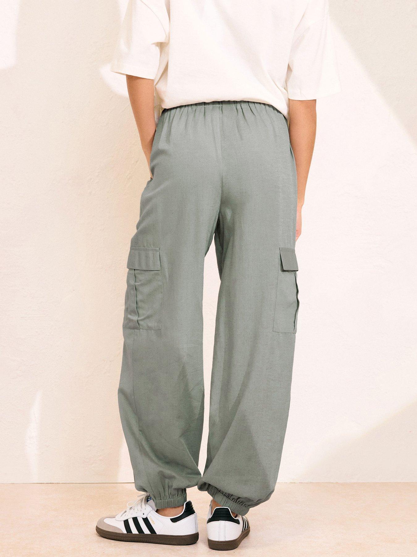  image of pixiegirl-petite-cuffed-cargo-trouser