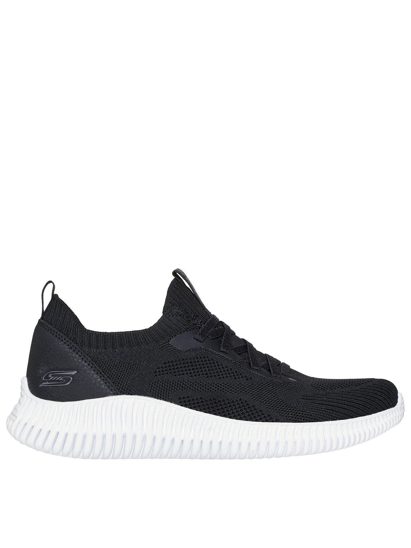 Skechers Bobs Geo Lite Divine Look Lace-Up Trainer - Black