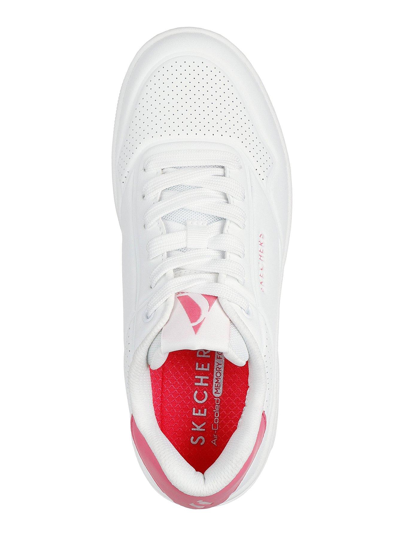 Image 3 of 5 of Skechers Uno Court Fast Break Lace-up Trainer - White
