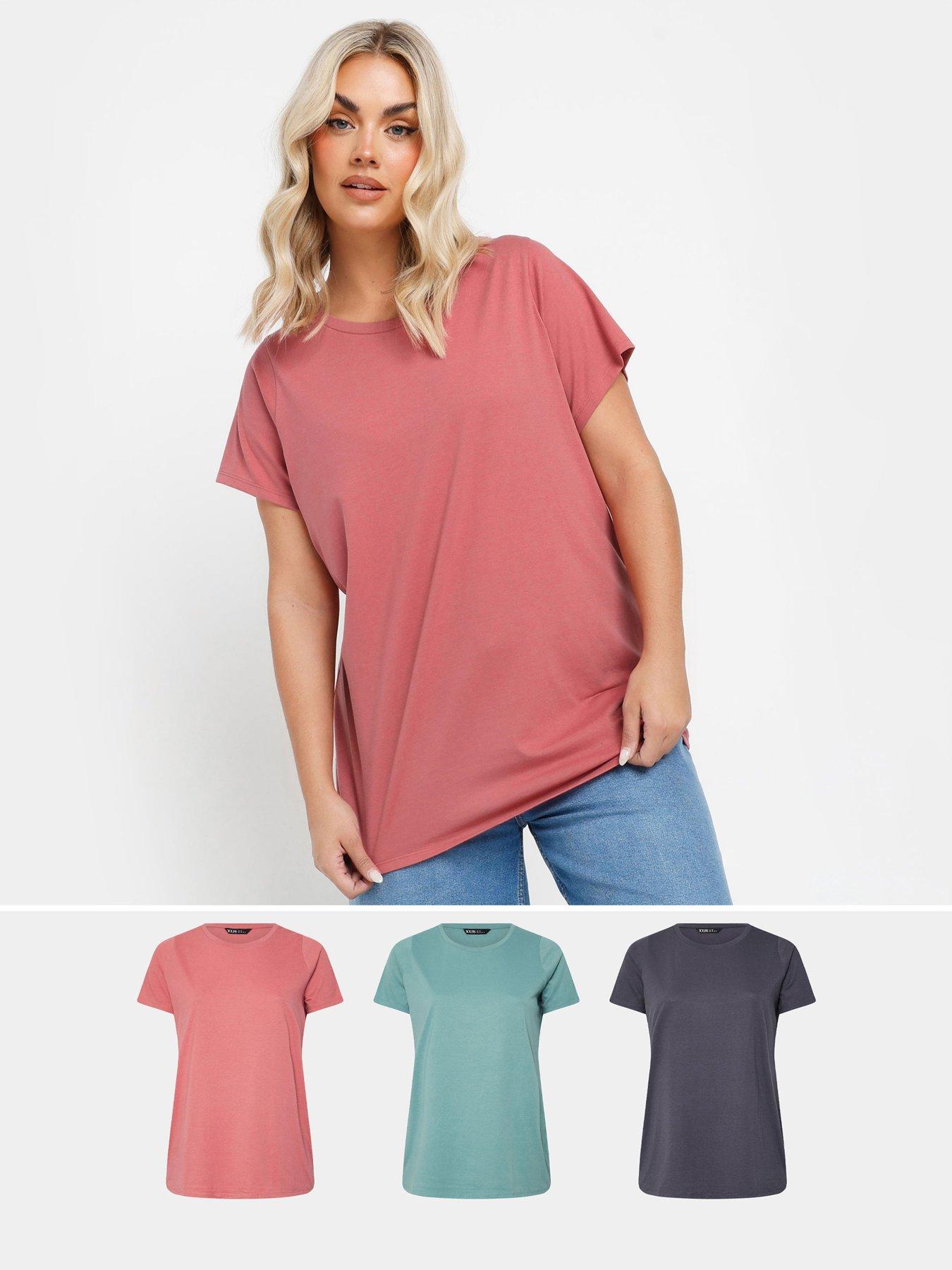 yours-curve-core-basic-3-pack-t-shirt-multi