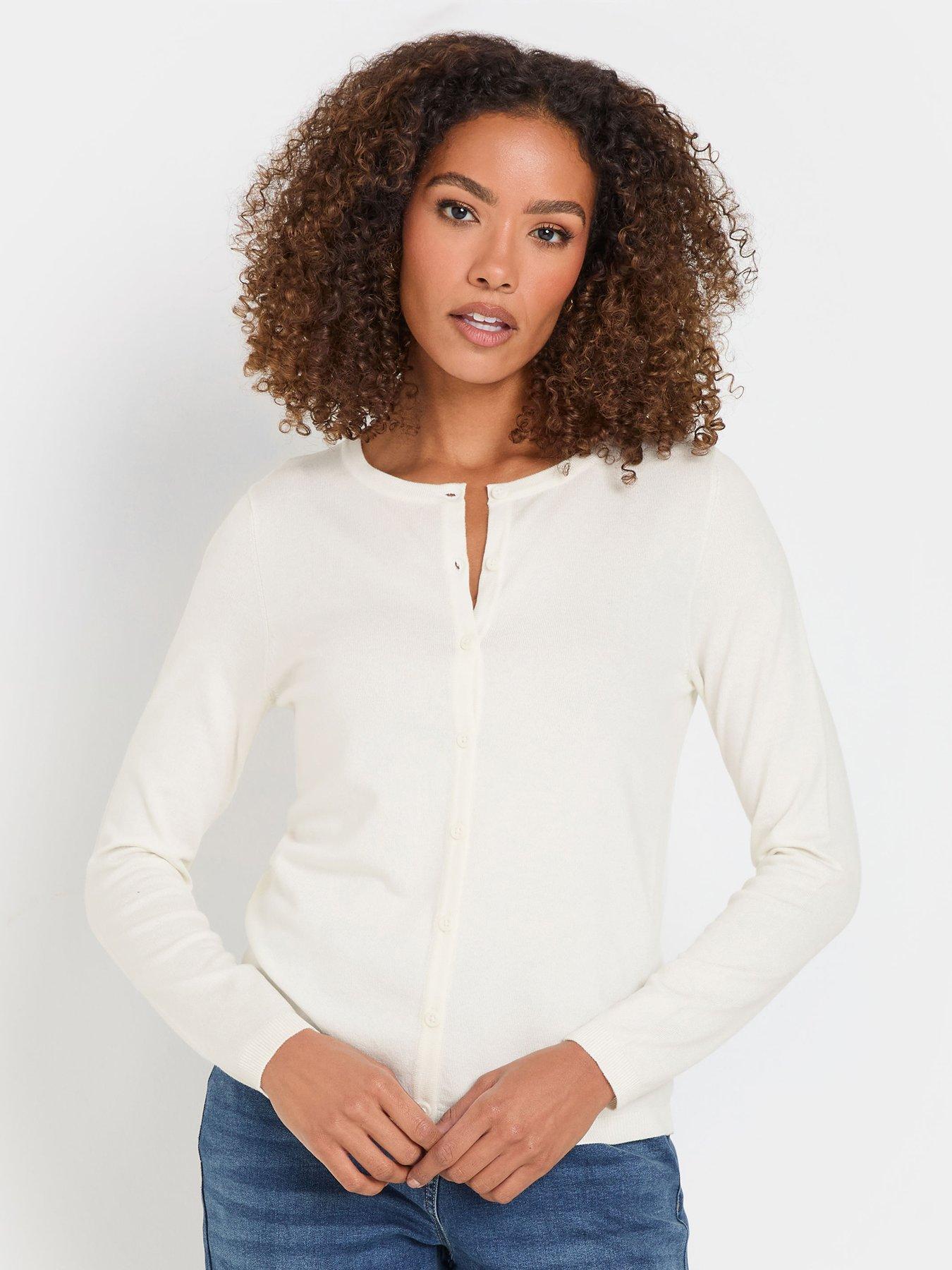  image of mco-long-sleeve-button-down-cardigan-ivory