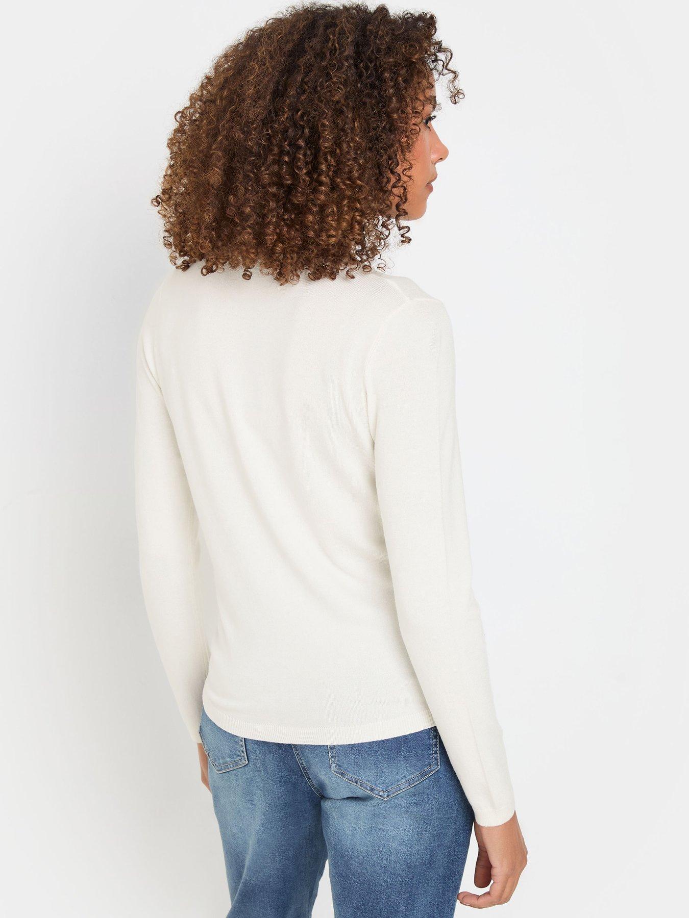  image of mco-long-sleeve-button-down-cardigan-ivory