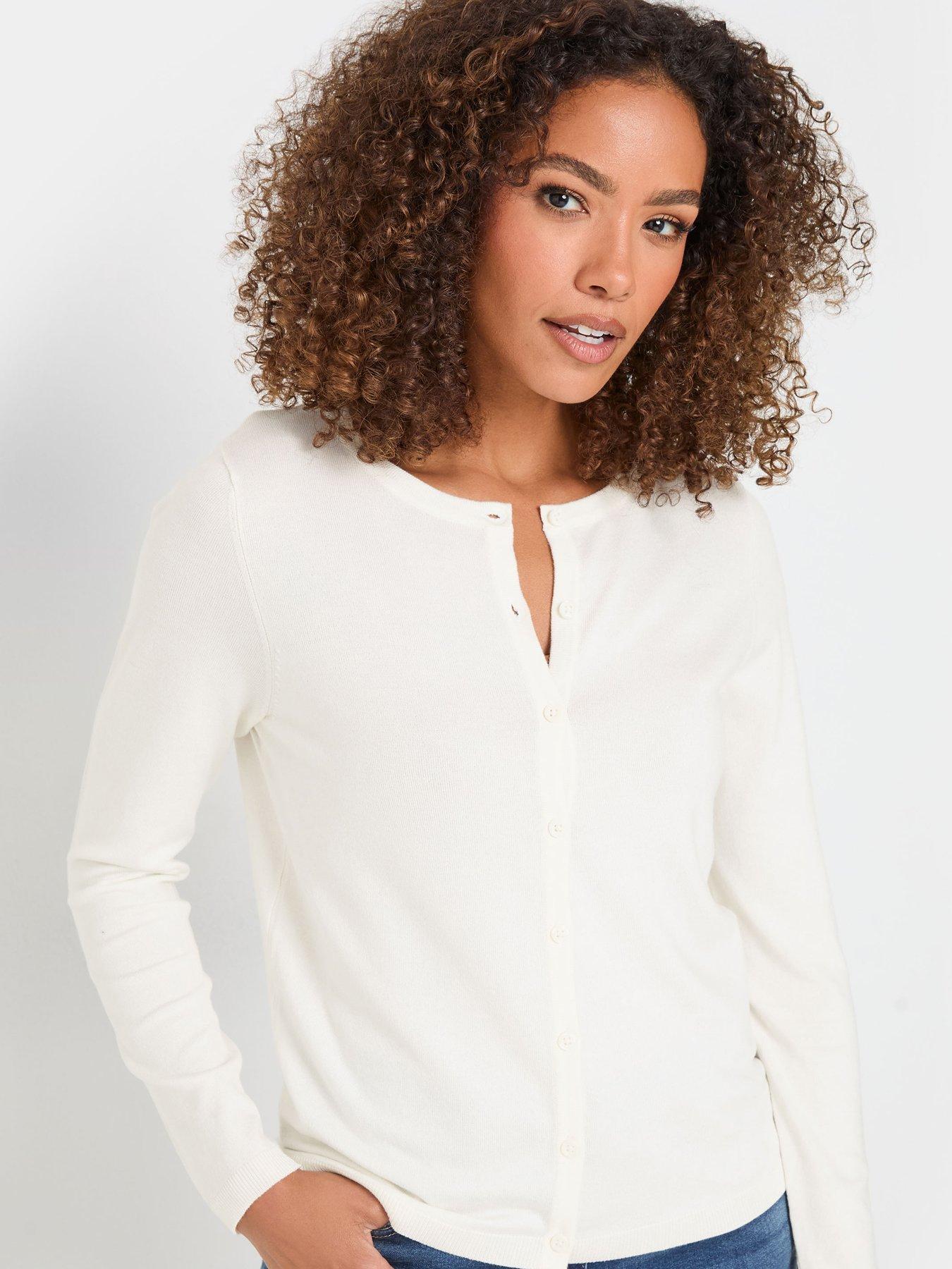  image of mco-long-sleeve-button-down-cardigan-ivory