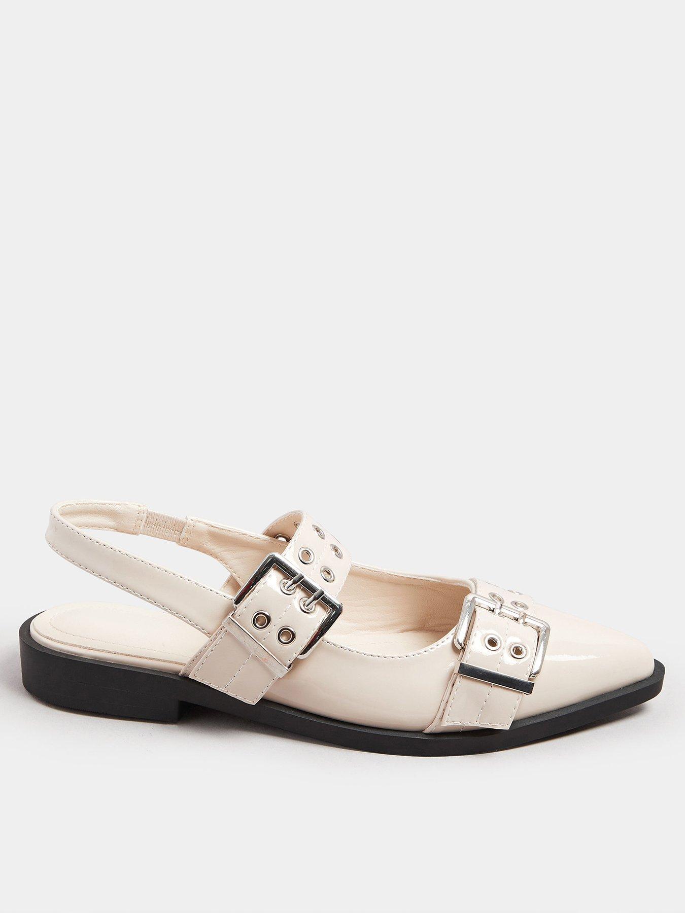  image of yours-wide-fit-flat-pointed-buckle-pump