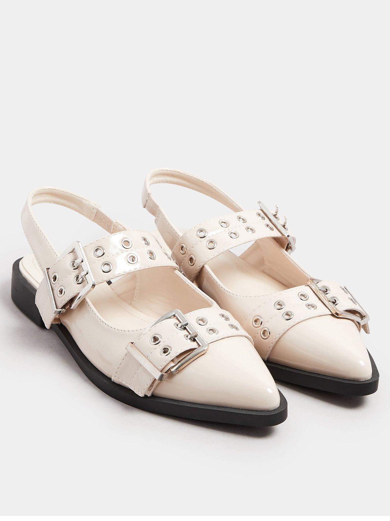  image of yours-wide-fit-flat-pointed-buckle-pump