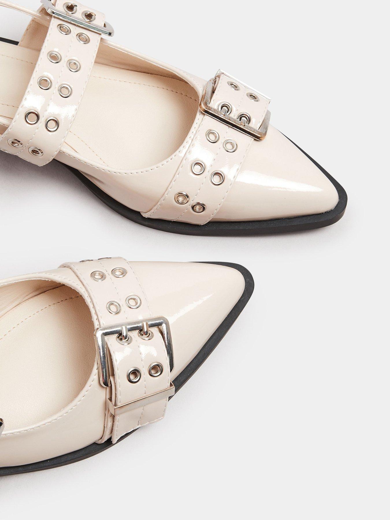  image of yours-wide-fit-flat-pointed-buckle-pump