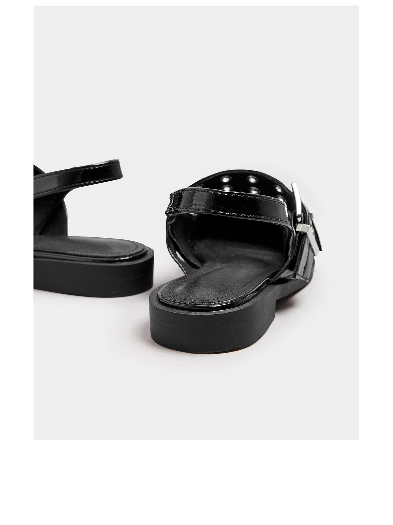  image of yours-wide-fit-flat-pointed-buckle-pump